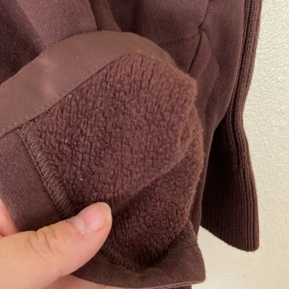 Varley Chocolate Brown Half Zip Owens Sweatshirt, M - Picture 6 of 8
